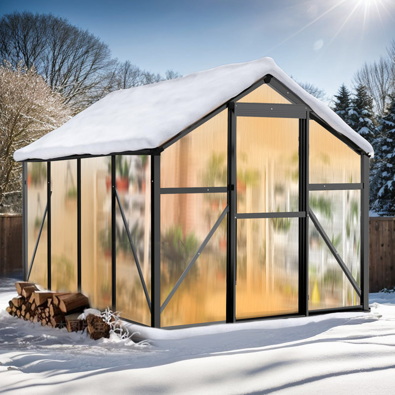 6 Ft. Aluminum Polycarbonate Walk-In Greenhouse