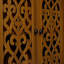 Armoire arquée sculptée à la main, armoire de rangement en bois massif avec tablette ouverte et 2 portes, grande armoire étroite pour le salon, la chambre à coucher et le vestibule