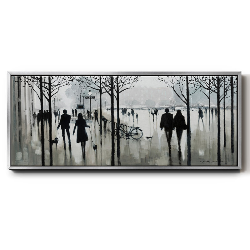 Morning Paris - toile encadrée, H 8 po x l 20 po