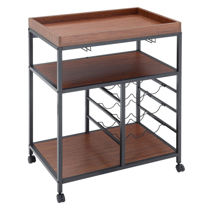 Braxtan Metal Bar Cart