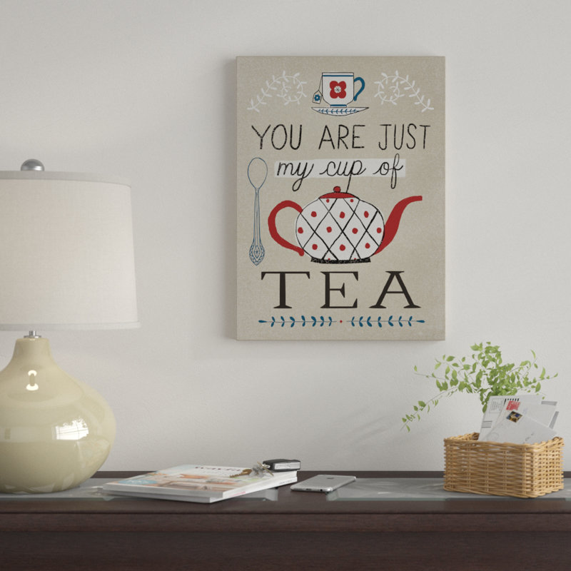 « tasse of tea », impression sur toile, H 47 po x l 35 po x P 2 po