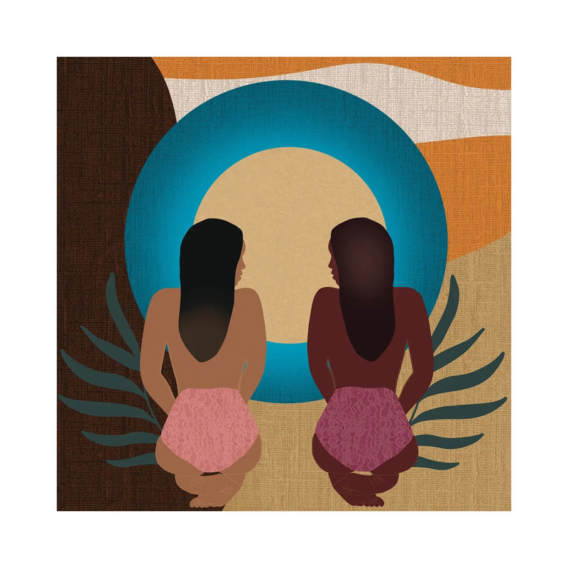 My Sister’s Keeper by Sagmoon Paper Co. - Wrapped Canvas Painting, 45.72 cm H x 45.72 cm W x 1.91 cm D
