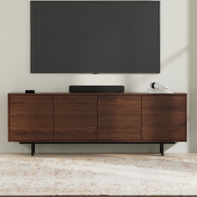 Cambridge 4 Door TV Stand for TVs up to 85", Brown