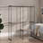 Anghel Industrial Rustic Open Wardrobe Garment Rail With Storage Shelves