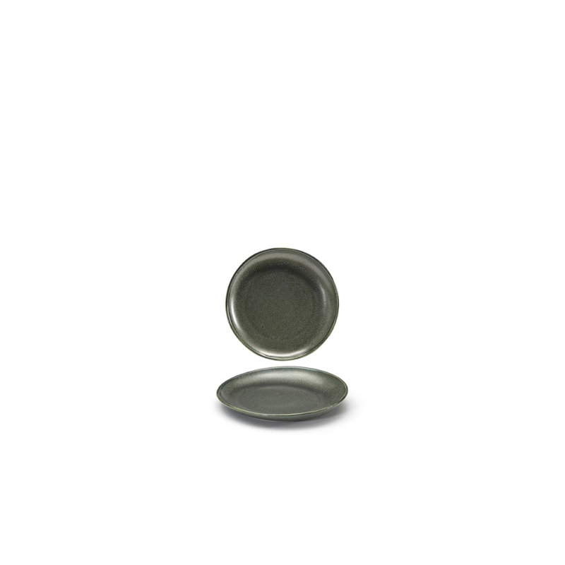 Assiette plate 6 po Kiln, Sauge