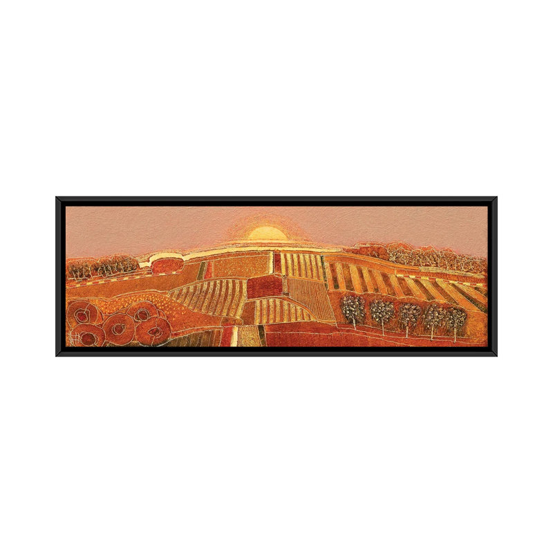 Sweet Sundown, Black, 60.96 cm H x 182.88 cm W x 4.445 cm D