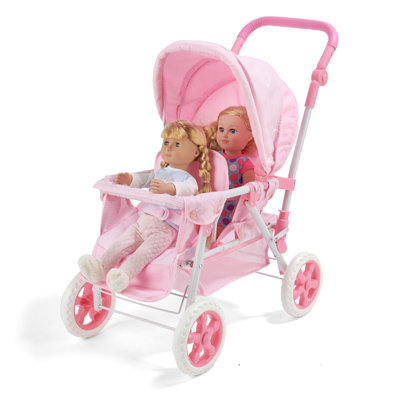 Folding Double Front-to-Back Doll Stroller