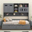  Lit de jour en bois Chaille avec 2 tiroirs, armoire et tablette tout-en-un-104371090-104371091