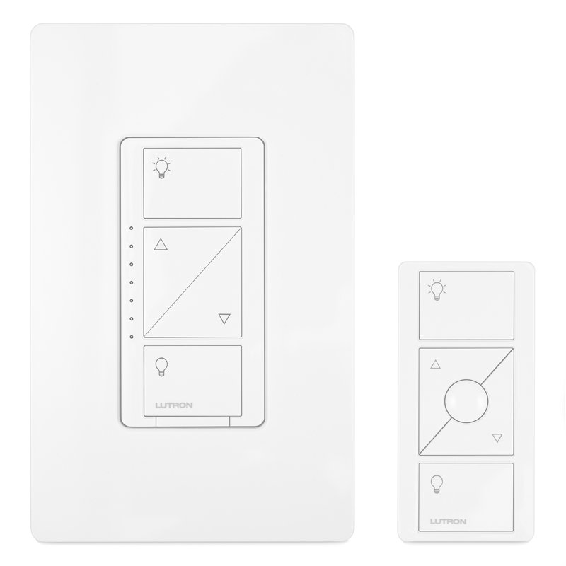 Lutron Caseta Watthite 150 Watt Wattireless Smart-Enabled Dimmer Switch w/Remote Control 1 Pack