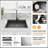 Gunmetal Black  Topmount Workstation  Kitchen Sink 16 Gauge 304 Stainless Steel  Double Bowl Sink