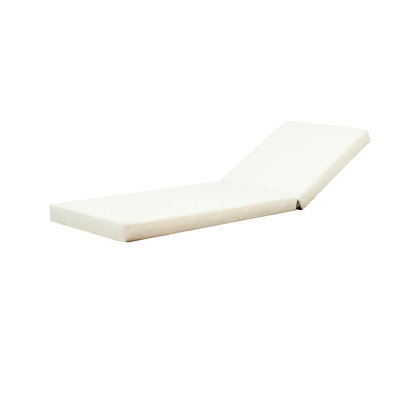 Coussin d'extérieur - couleur eau, crème, l 27,75 po x P 77,02 H 3,98 po, rembourrage en mousse