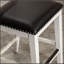 Tabouret de comptoir 24 po, siège en cuir vieilli-24173633-24173638