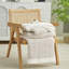 Jeté réversible en tricot de chenille doux tissé gaufré pour canapé, lit et salon-110976136-110976945