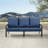 77 " W Straight Patio Sofa with Cushions-1941287319