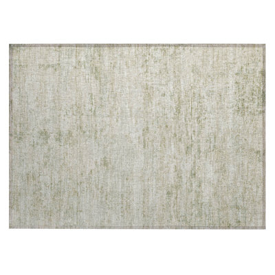 Machine Washable Indoor/Outdoor Xhevrie ACN1723 Linen Rug
