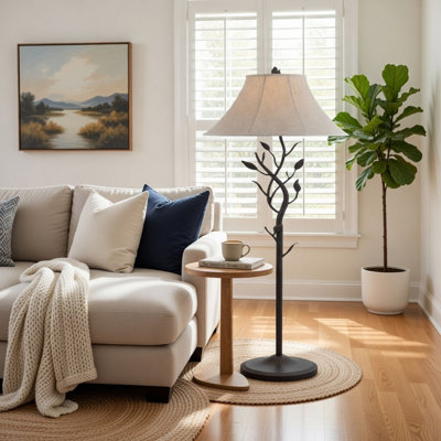 Lampe sur pied traditionnelle 64 po Gurseese