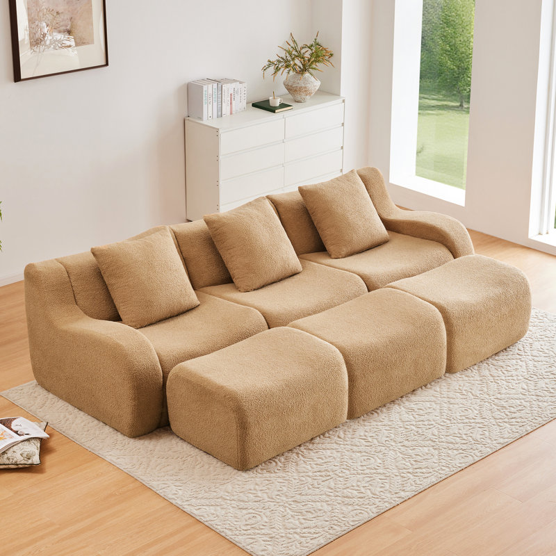 Canapé ergonomique en tissu Teddy Comfort