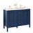 47" Double Sink Bathroom Vanity With Engineered Stone Top, Ceramic Sink-2022557083