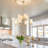 8-light Tiered Classic/traditional Chandelier With Fabric Shades