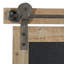 Panneau décoratif en bois brun avec décoration de porte de grange-2009744651