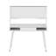 Bureau d'ordinateur Study avec rangement et tableau blanc magnétique effaçable à sec, blanc