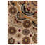 Tapis floral brun / beige touffeté à la main Floral-352065248