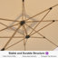 Porte-parapluies d'extérieur 144 po Grain-1177377559