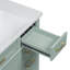 Élégant meuble-lavabo vert 36 po avec lavabo en résine
