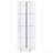 4-Shelf Hexagonal Clear Glass Curio Cabinet-189514549