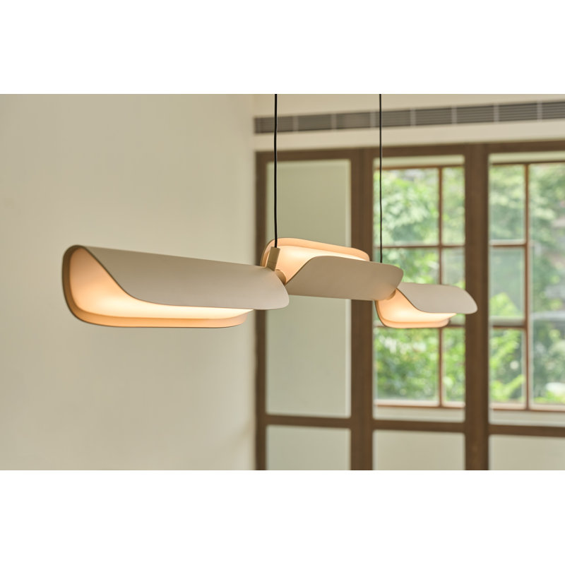 Eder 3 - Light LED Pendant, Oatmeal
