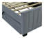 Lit plateforme tapissier simple en velours avec lit gigogne simple-401522880