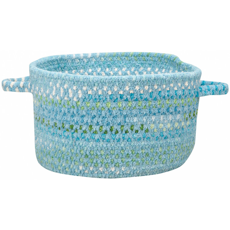 Highland Dunes Decorative Basket, Basket 12", Blue