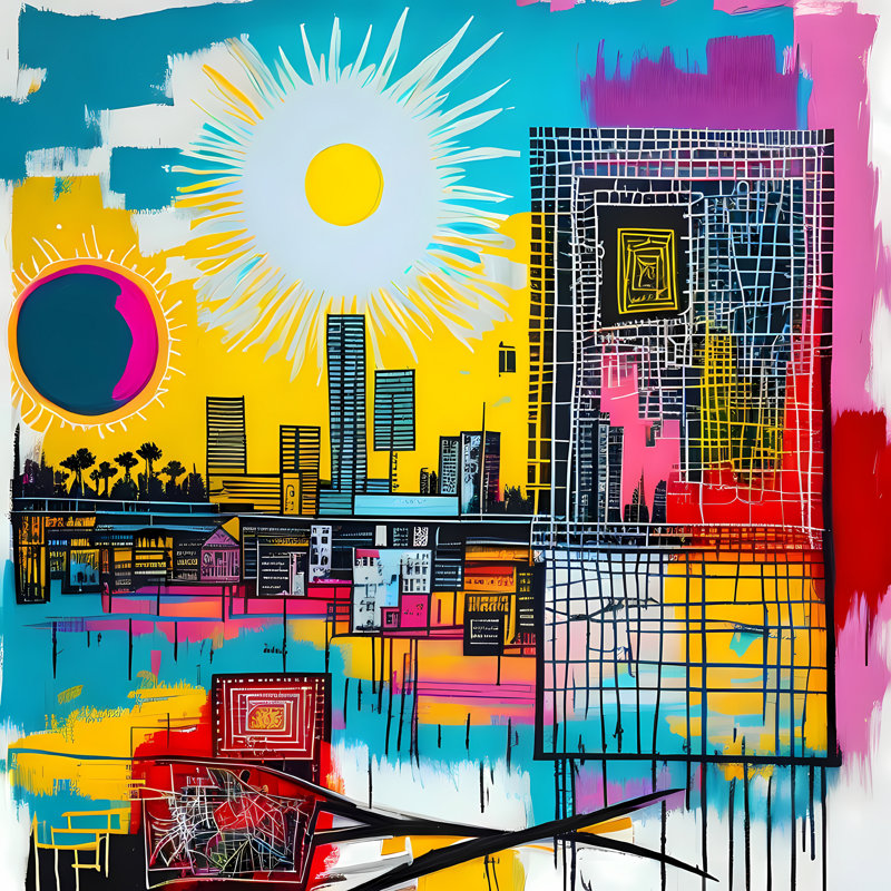 The Sun Always Rises, 48" H x 48" W