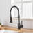 Kitchen Faucet With Pull Down Sprayer, Single Handle Single Lever Kitchen Sink Faucet