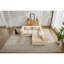 Canapé à compression, canapé-lit convertible au sol avec structure de forme fixe, canapé modulaire désossé, aucun assemblage requis, tissu chenille, pour la chambre du salon-13920634