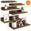 6 tablettes flottantes, 6 tailles différentes, étagères murales pour la décoration intérieure, répondre à vos différents besoins de rangement et vous aider à économiser de l'espace, étagères pour le salon, la chambre à coucher, la salle de ba