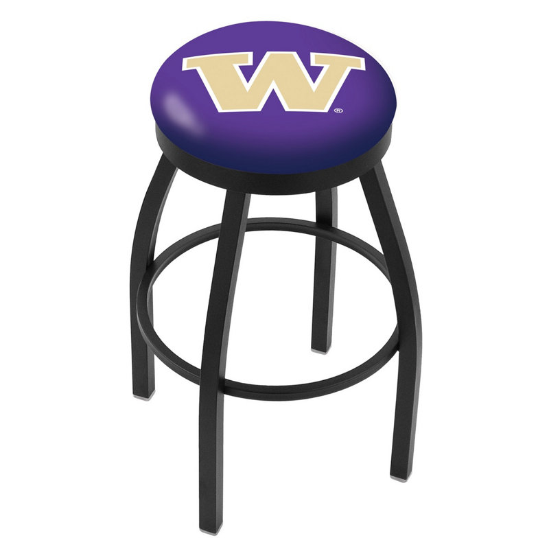 Tabouret de bar pivotant de 30 po NCAA, Ride noire, Université de Washington