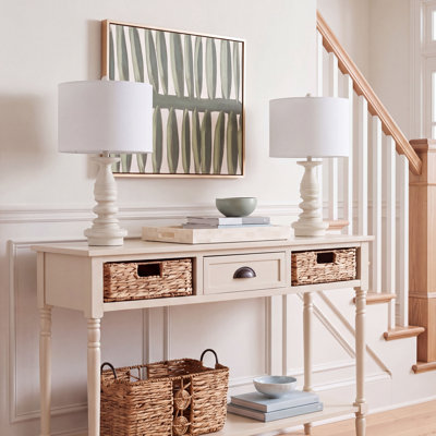 Ensemble de lampes de table blanches 29 po Almaden
