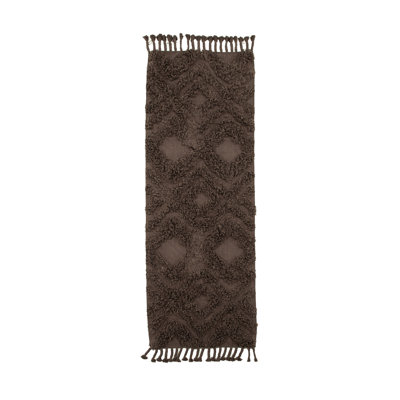 No Pattern And Not Solid Colour Hand Woven 200cm X 70cm Area Rug