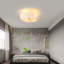 Elegant Feather Design Ceiling Fan With Lights Flush Mount Ceiling Fan With Light For Modern Homes A Blend Of Art And Functionality