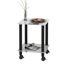 Table d'appoint 1 pièce, table de bout à 2 niveaux, table de chevet moderne, table de canapé, table d'appoint avec tablette de rangement-1400045242-1392030331