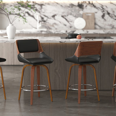 Tabouret de comptoir Benedek Mid-Century