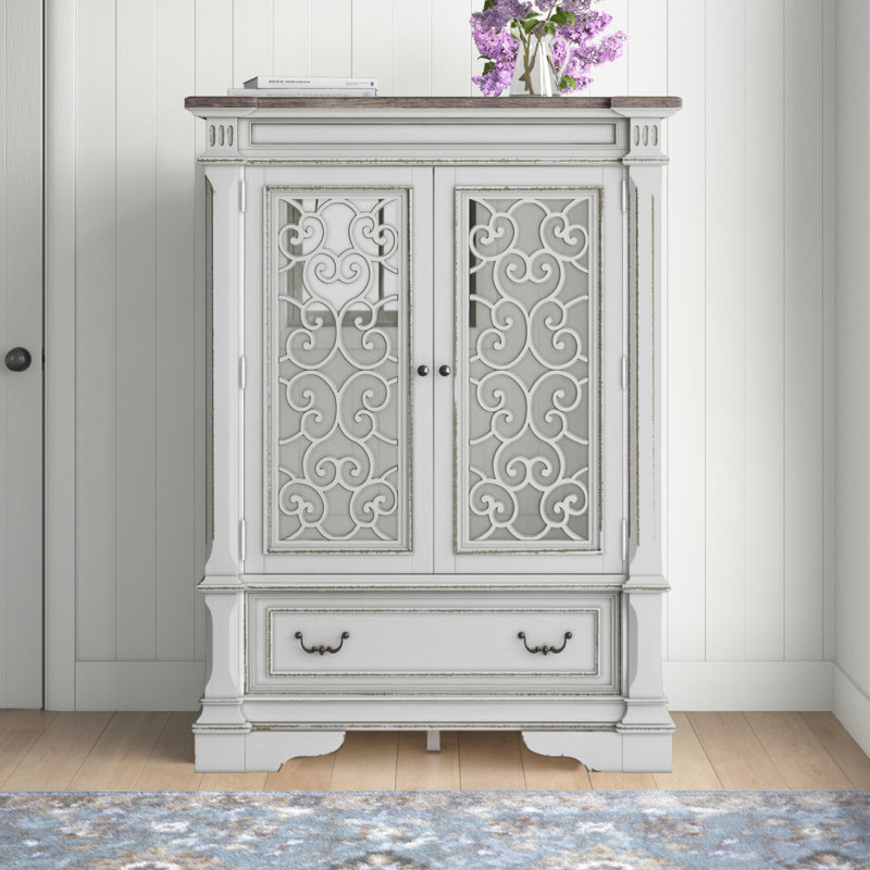 Commode à porte miroir avec 3 tiroirs Exmouth