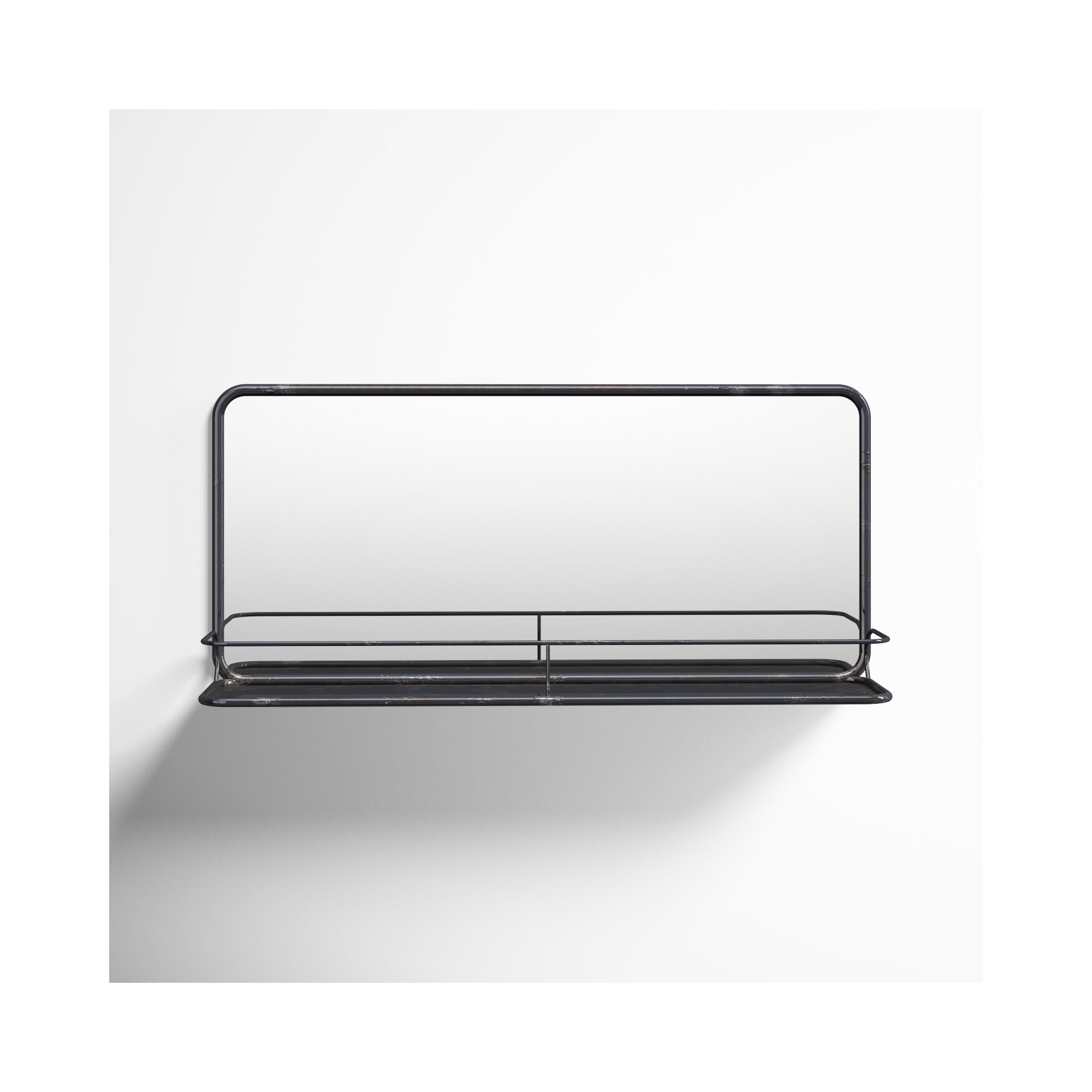 Redrow Iron Wall Mirror, Black