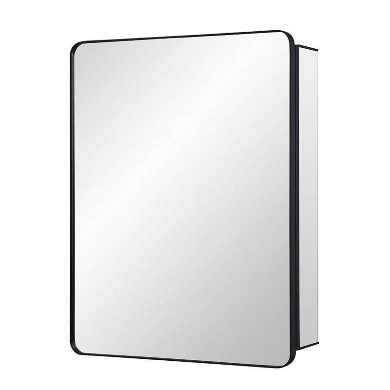 Armoire à pharmacie noire en aluminium