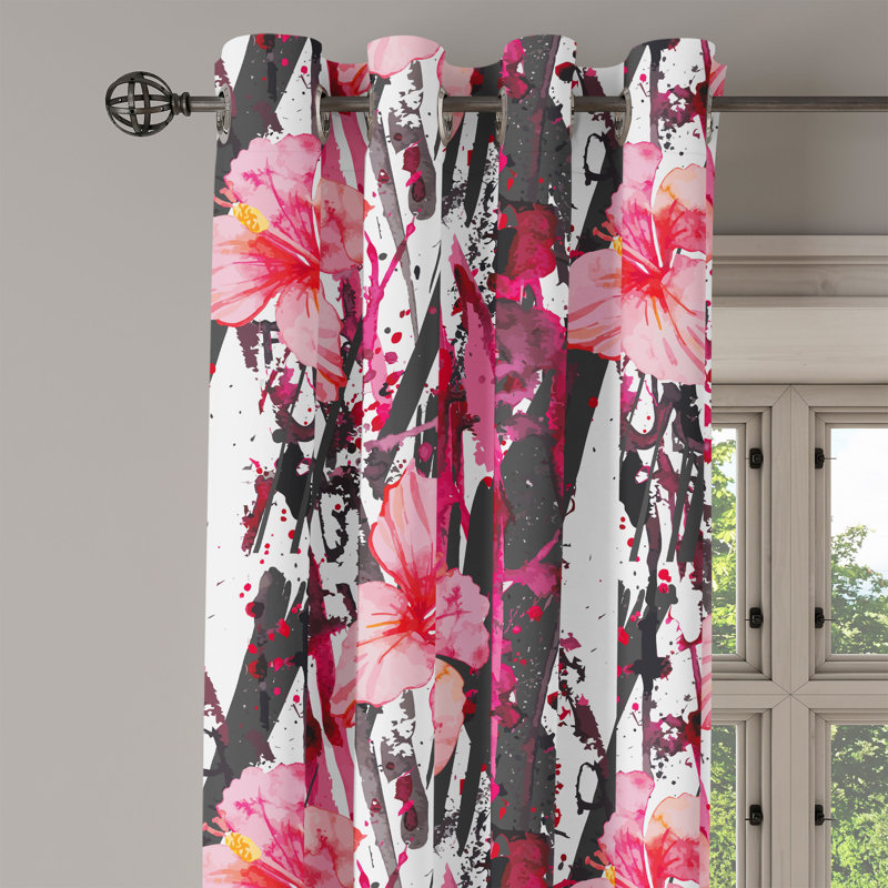 Red Barrel Studio® Hibiscus, L 50 po x L 108 po