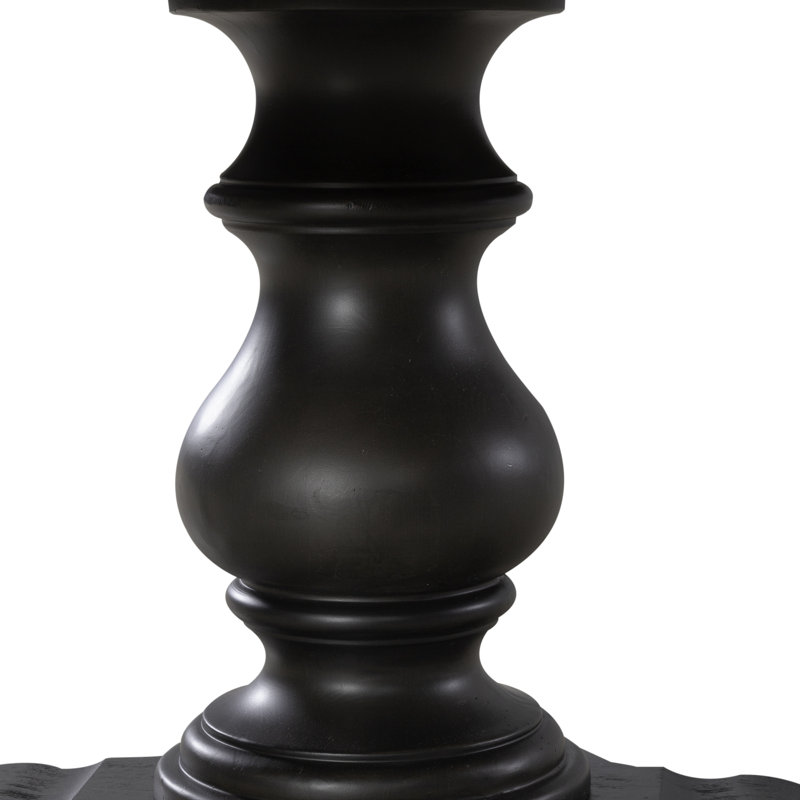 Jaclyn Round Dining Table, Black