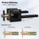 Keyed Entry Lever Lock In Venetian Matt Black For Exterior Door HD1601-DB-ET-1P