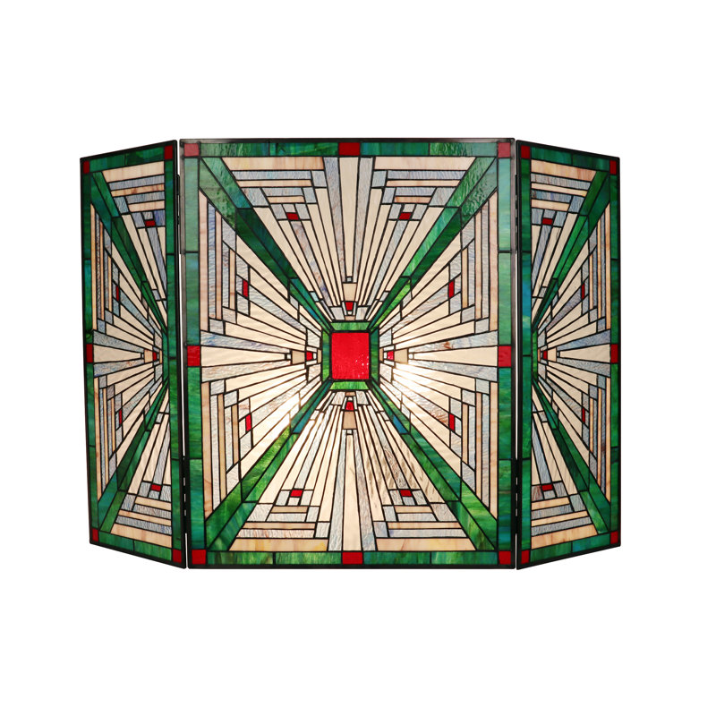 Pare-étincelles 3 pièces CHLOE Lighting INNES Tiffany