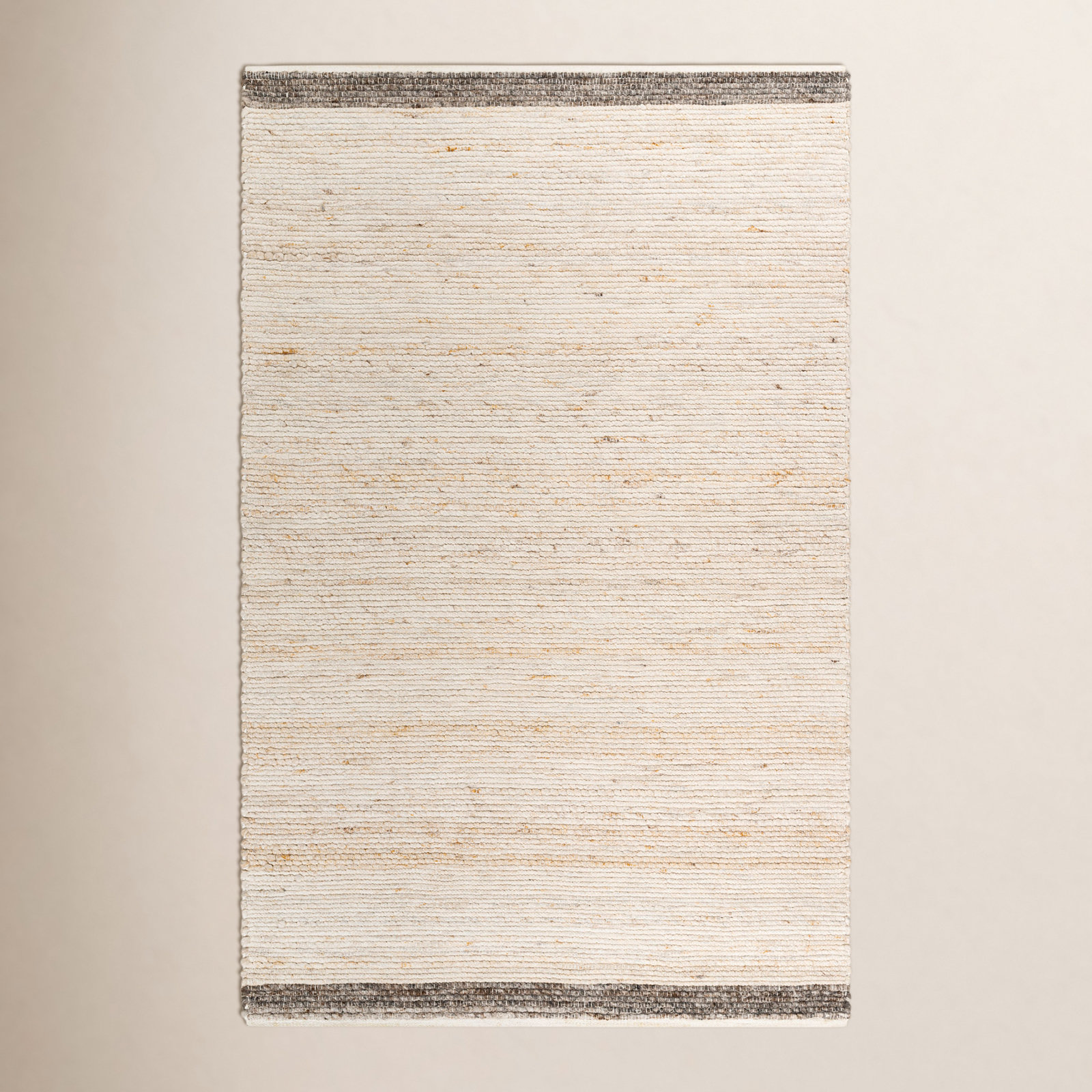 Mecit Hand-Woven Cream Rug, Rectangle 2' x 3'